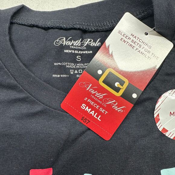 North Pole Trading Co. Men's Sleepwear Pajamas 2-Piece Set - Size Small - New - Picture 4 of 4